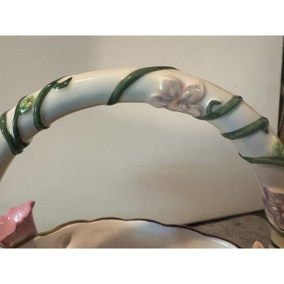 Avon Springtime Easter Ceramic Bowl/Basket In Box 2002  # 2851 - Picture 5 of 9